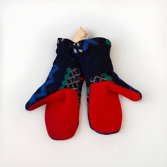 WIKI WOOlZ Homemade Mitten Made Of  Wool Made In Wisconsin New Woman Sm/Med - Picture 2 of 4